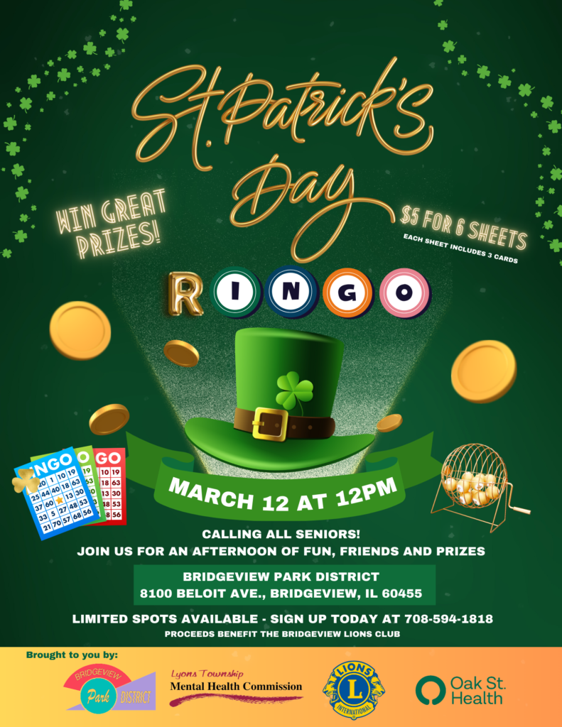 Seniors Ringo St Patrick’s Day Township of Lyons